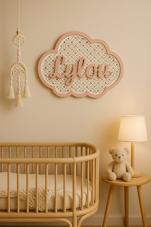 Nuage prénom/mot personnalisé - décoration murale