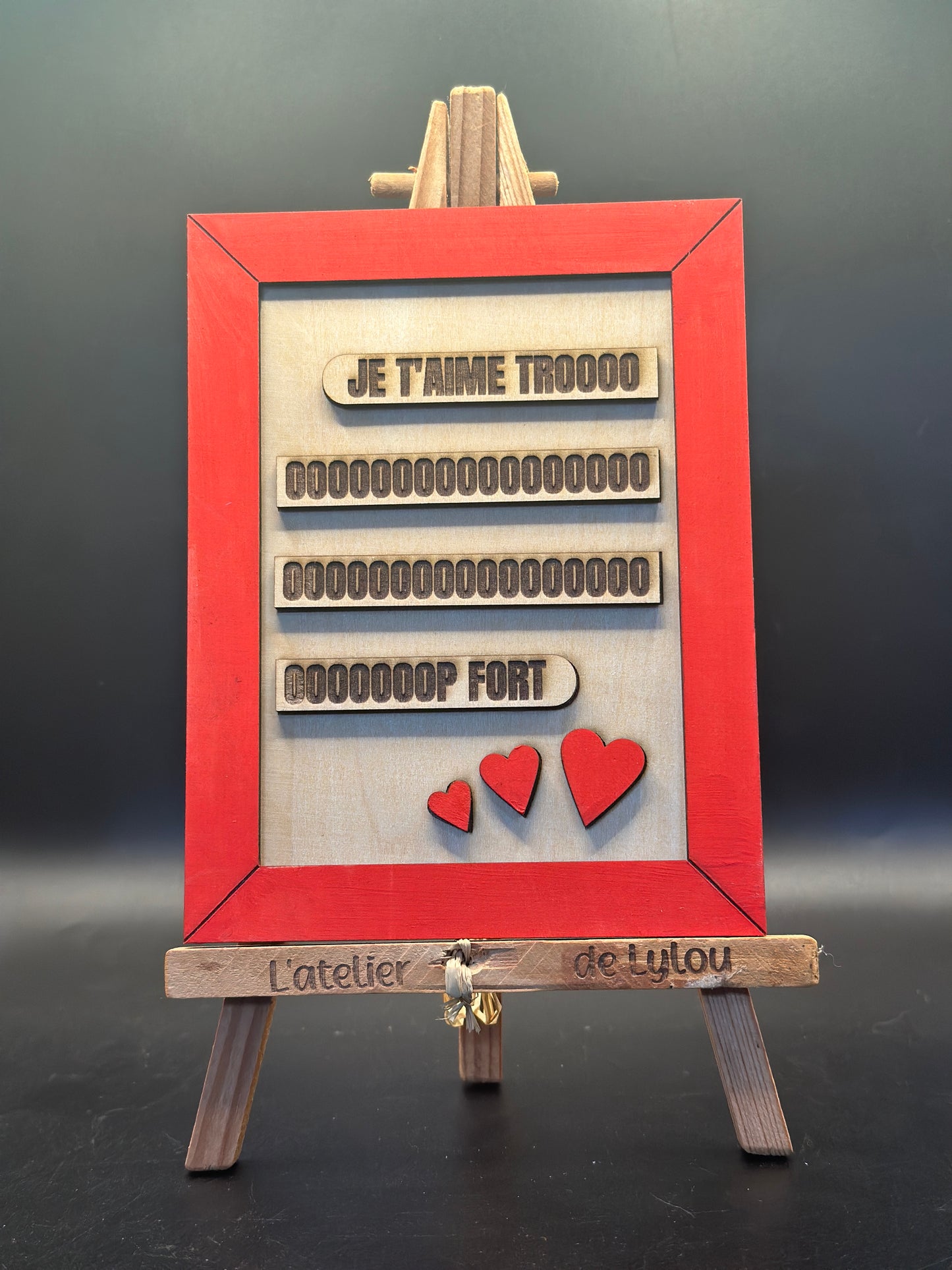 Cadres Love / Amour en bois – 10 modèles au choix