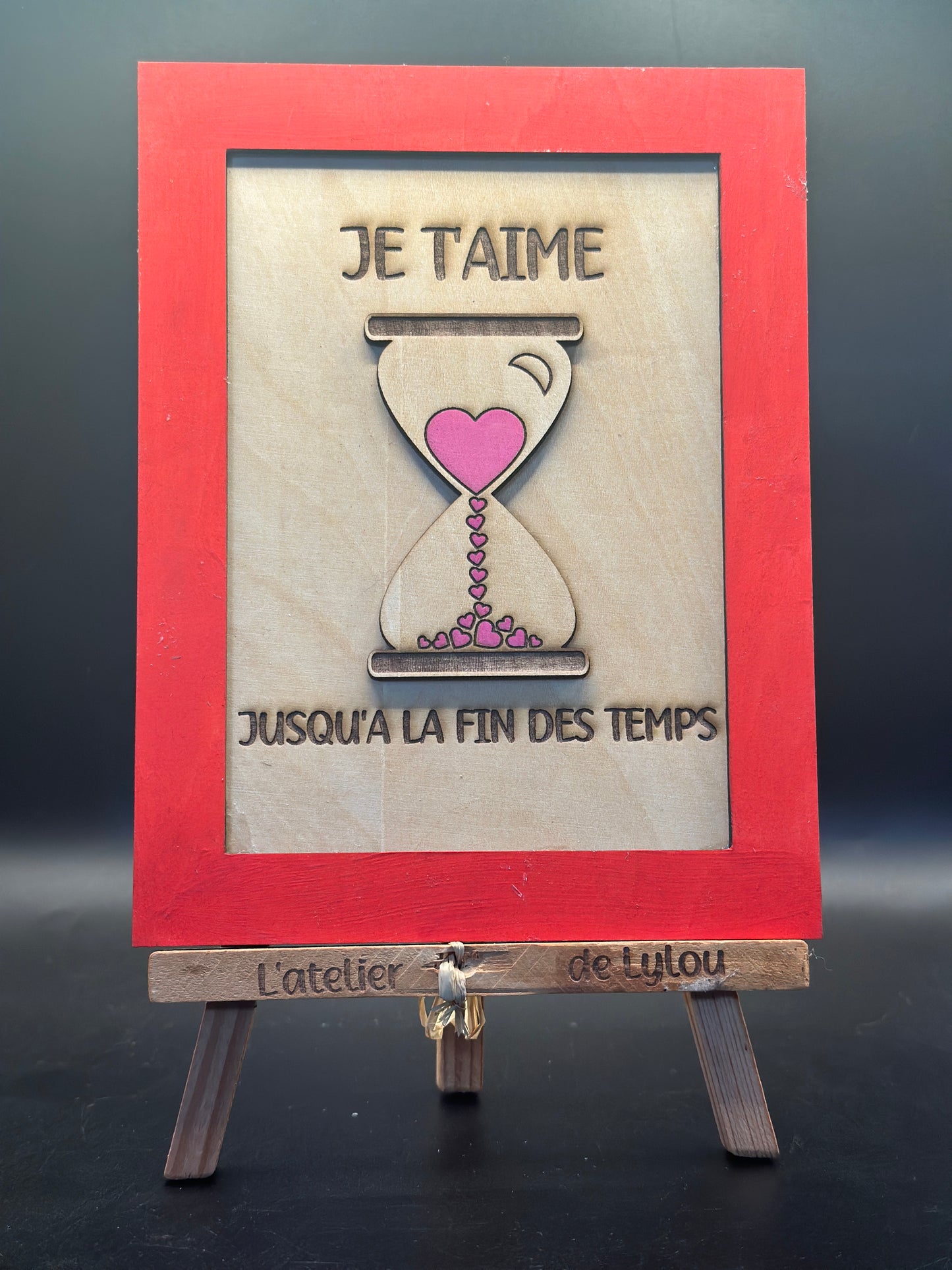 Cadres Love / Amour en bois – 10 modèles au choix