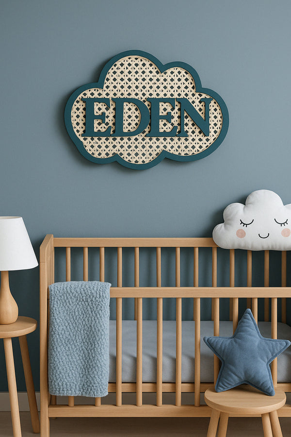Nuage prénom/mot personnalisé - décoration murale
