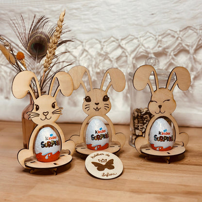 Support lapin pour Kinder Surprise* – Personnalisable