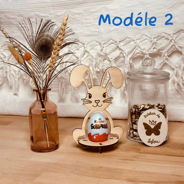Support lapin pour Kinder Surprise* – Personnalisable