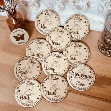 Cartes étape en bois