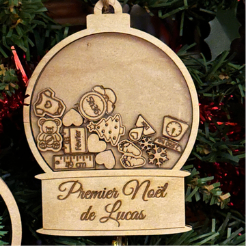 Boule « Premier Noël » personnalisée 🎄