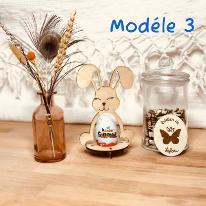Support lapin pour Kinder Surprise* – Personnalisable