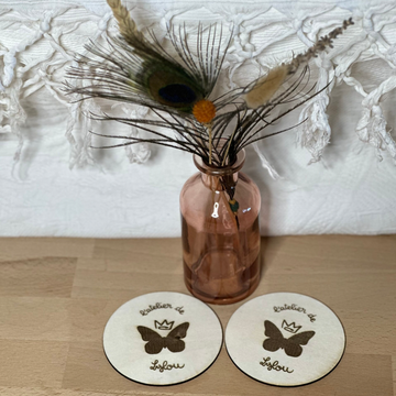 Sous-verres gravés (lot de 2) – L’atelier de Lylou