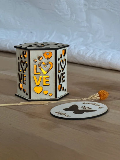 Photophore "Love" (+ bougie LED)
