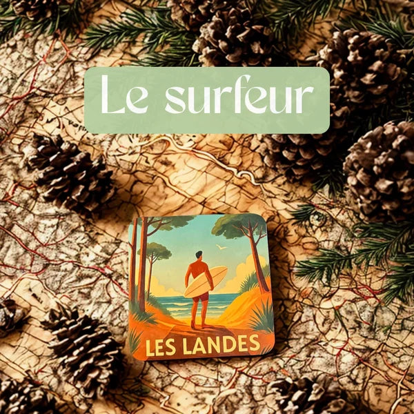 Sous verre bois liège